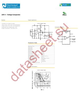 LM111J-8 datasheet  